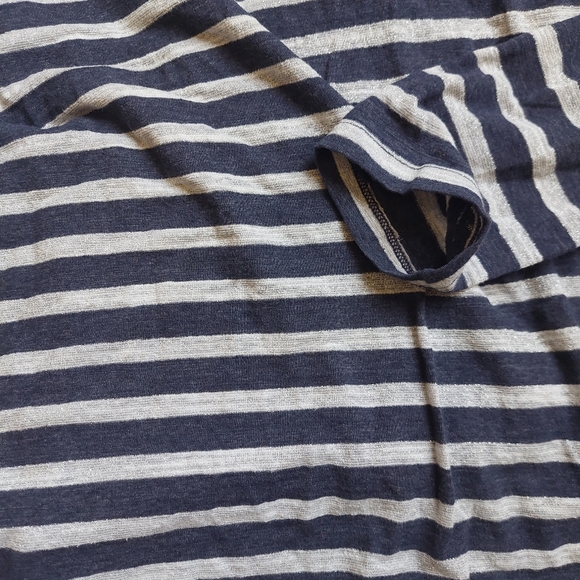 Faded Glory Striped Long-sleeved Bluse - Picture 3 of 6